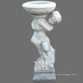 Outdoor decoration hand carved marble flowerpot
